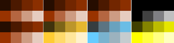 Development of the colour palette